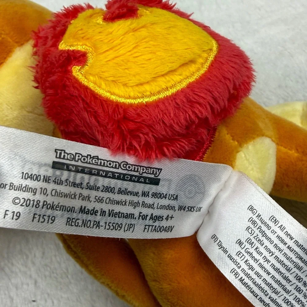 Pokemon Center Chimchar Plush Orange Monkey Stuffed Animal 2018 11 Inch
